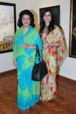 maharani asha gaekwad with pragya gaekwad at Indian Art Maestros exhibition in India Fine Art on 27th March 2012.JPG